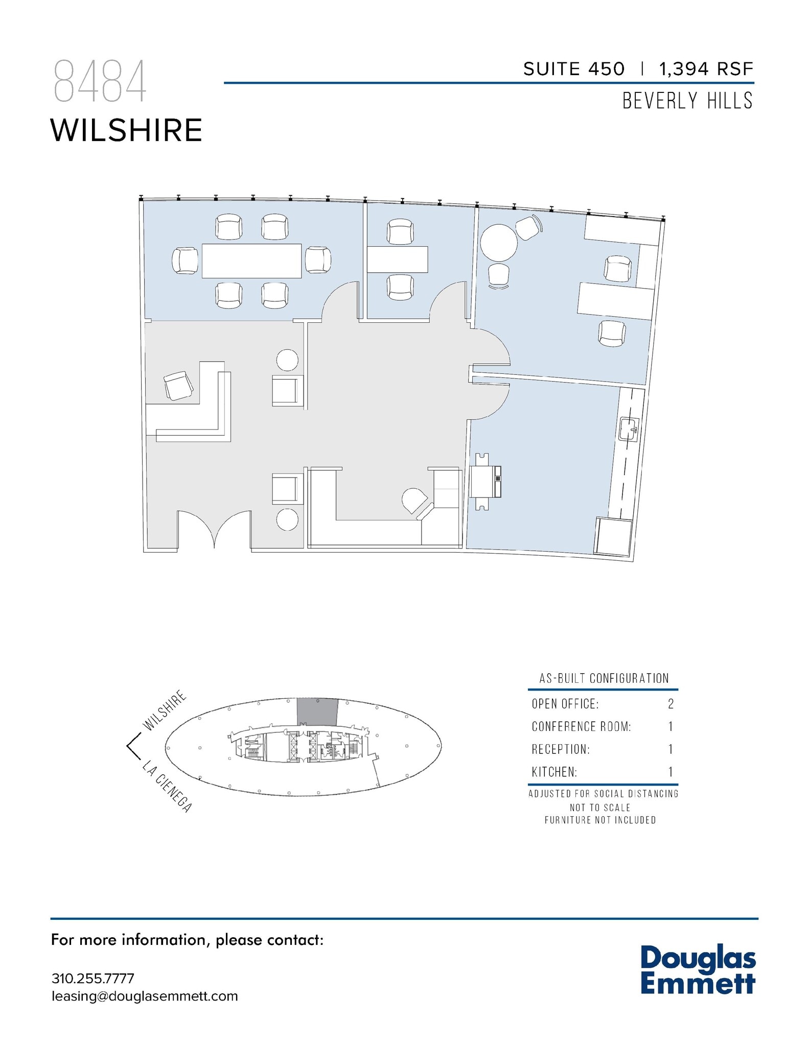8484 Wilshire Blvd, Beverly Hills, CA to rent Floor Plan- Image 1 of 1