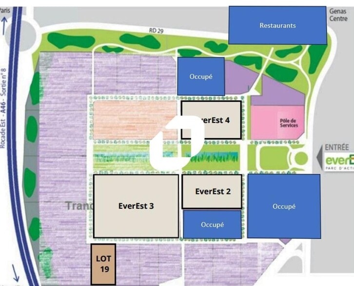 Light Industrial in Genas for sale - Floor Plan - Image 2 of 4