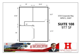 5725 Corporate Way, West Palm Beach, FL to rent Floor Plan- Image 1 of 5