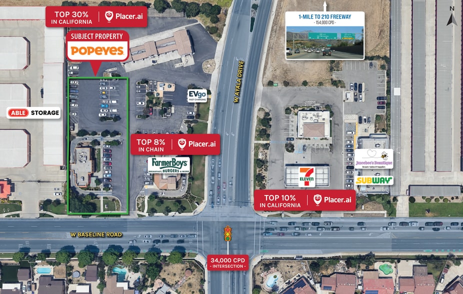 1320 W Baseline Rd, Rialto, CA for sale - Aerial - Image 3 of 6