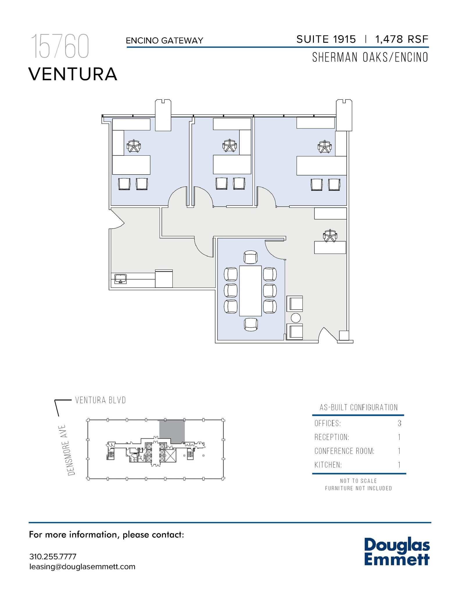 15760 Ventura Blvd, Encino, CA to rent Floor Plan- Image 1 of 1