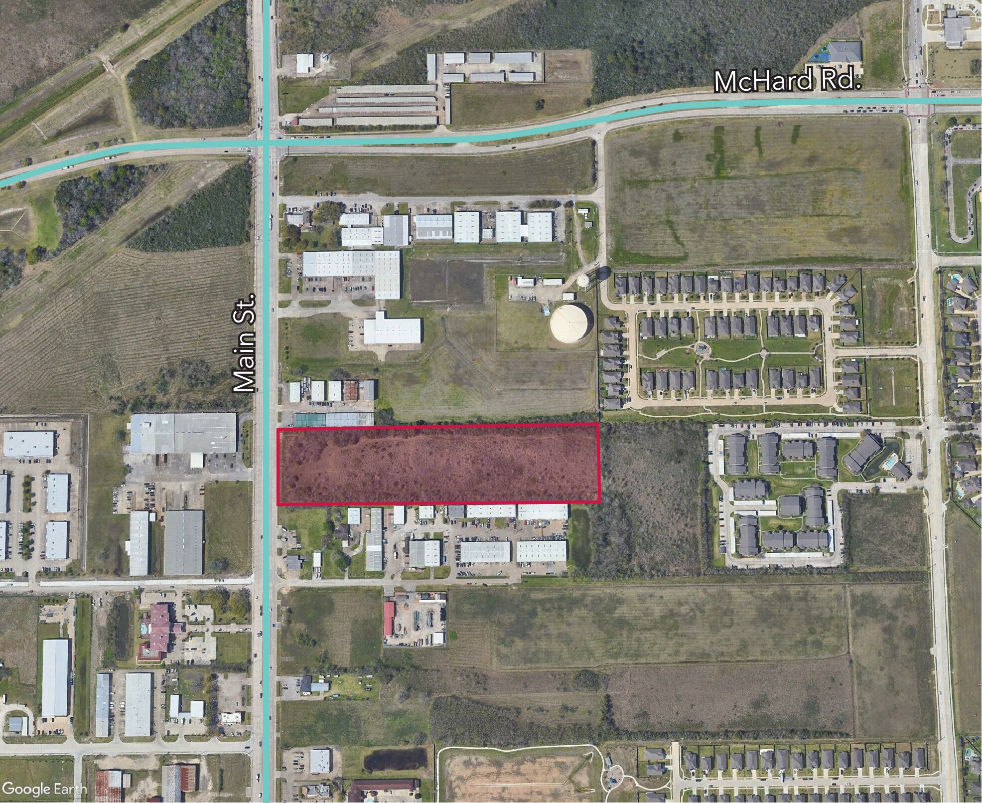 1613 Main st, Pearland, TX for sale Aerial- Image 1 of 1