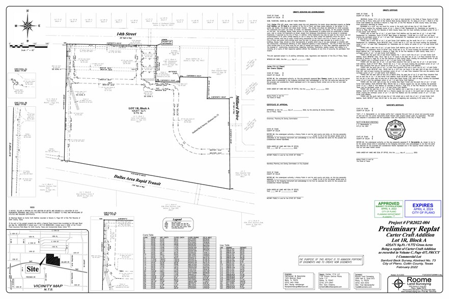 1714 14th St, Plano, TX for rent - Site Plan - Image 2 of 8