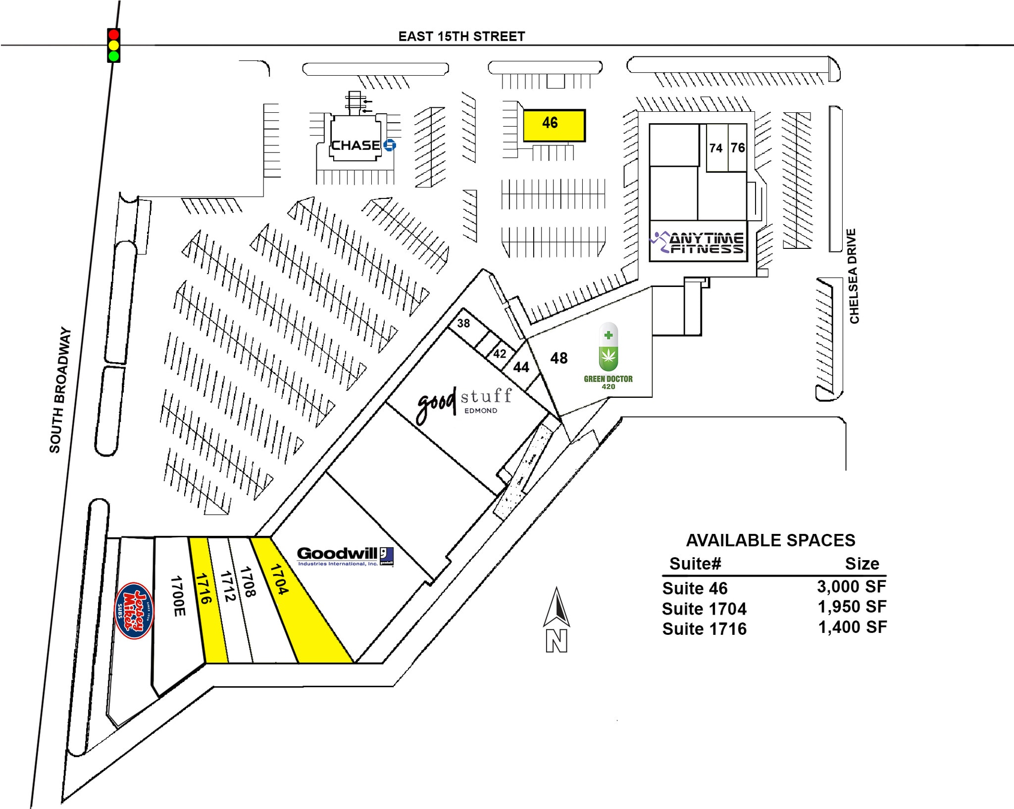 1700 S Broadway Ave, Edmond, OK to rent Site Plan- Image 1 of 1