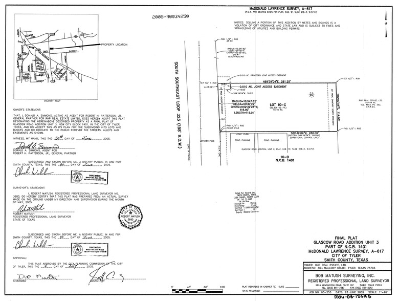 512 Southeast 323 loop, Tyler, TX for sale - Site Plan - Image 2 of 2