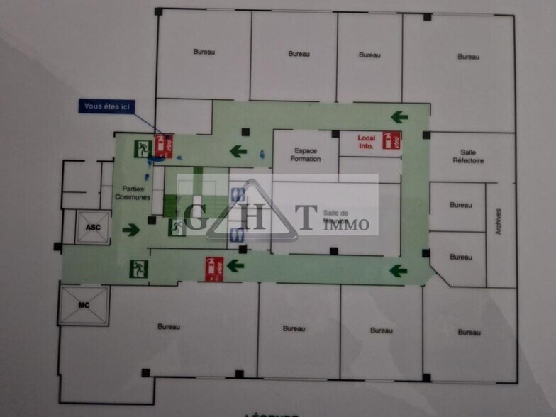 Office in Pantin to rent - Floor Plan - Image 2 of 6