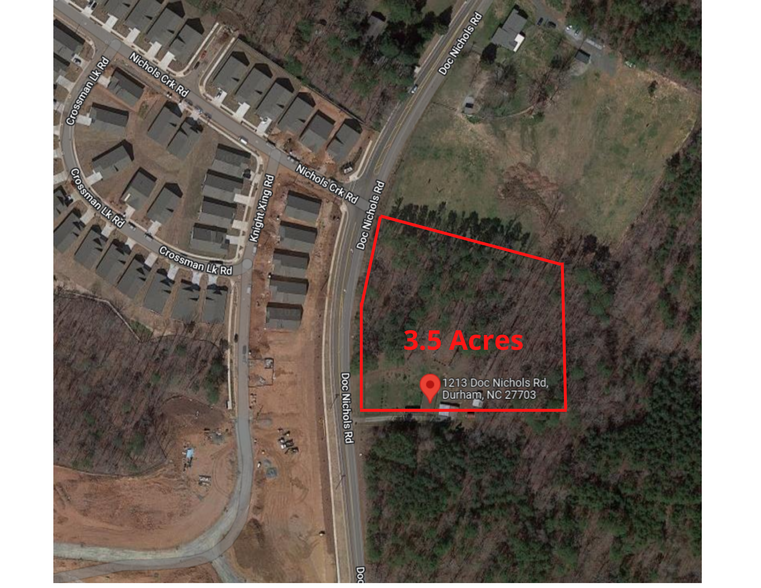 1213 Doc Nichols Rd, Durham, NC for sale - Aerial - Image 2 of 2