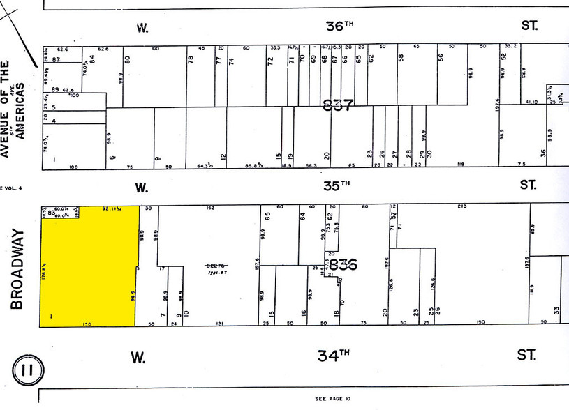 950 6th Ave, New York, NY for rent - Plat Map - Image 2 of 7