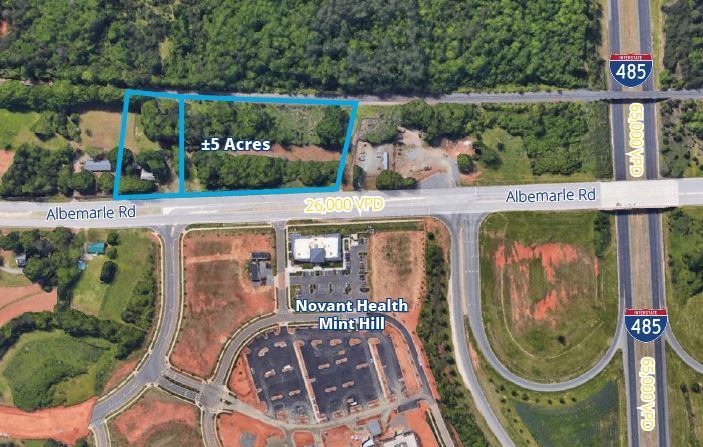 12330 & 12400 Albemarle Rd, Charlotte, NC for sale - Aerial - Image 2 of 3