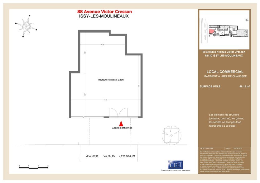 88 Avenue Victor Cresson, Issy-les-Moulineaux to rent - Floor Plan - Image 2 of 4