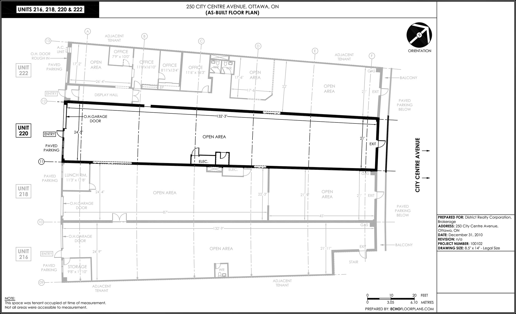 250 City Centre Ave, Ottawa, ON to rent Floor Plan- Image 1 of 6