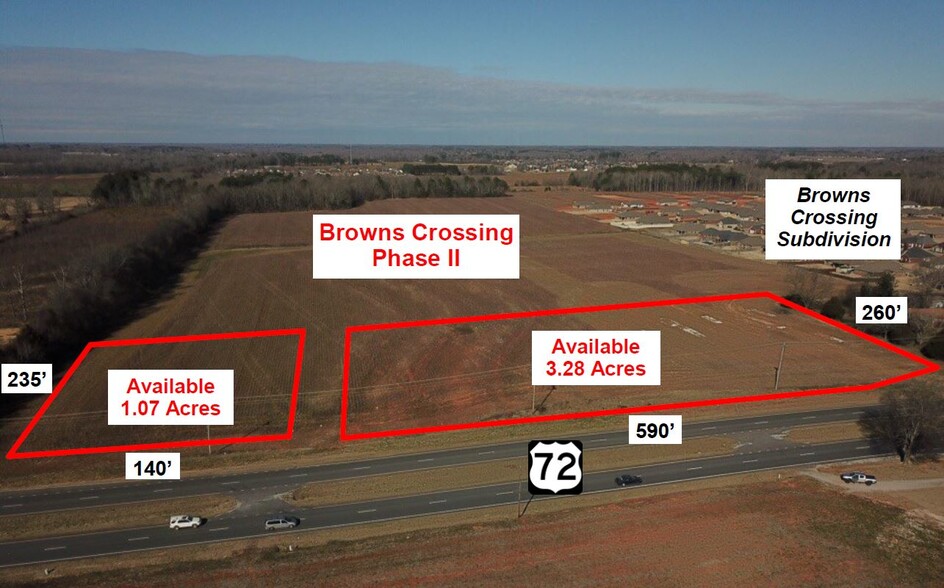 Hwy 72 E, Athens, AL for sale - Aerial - Image 2 of 3