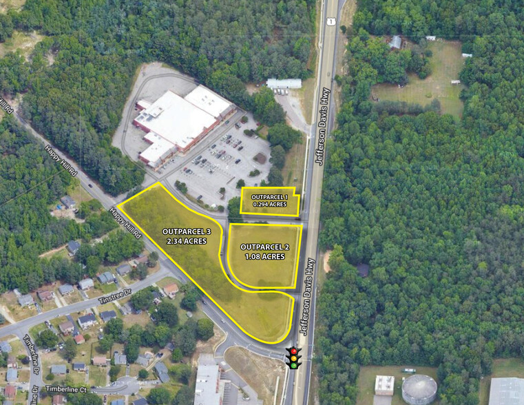 15700-15702 Jefferson Davis Hwy, Colonial Heights, VA for sale - Aerial - Image 1 of 2