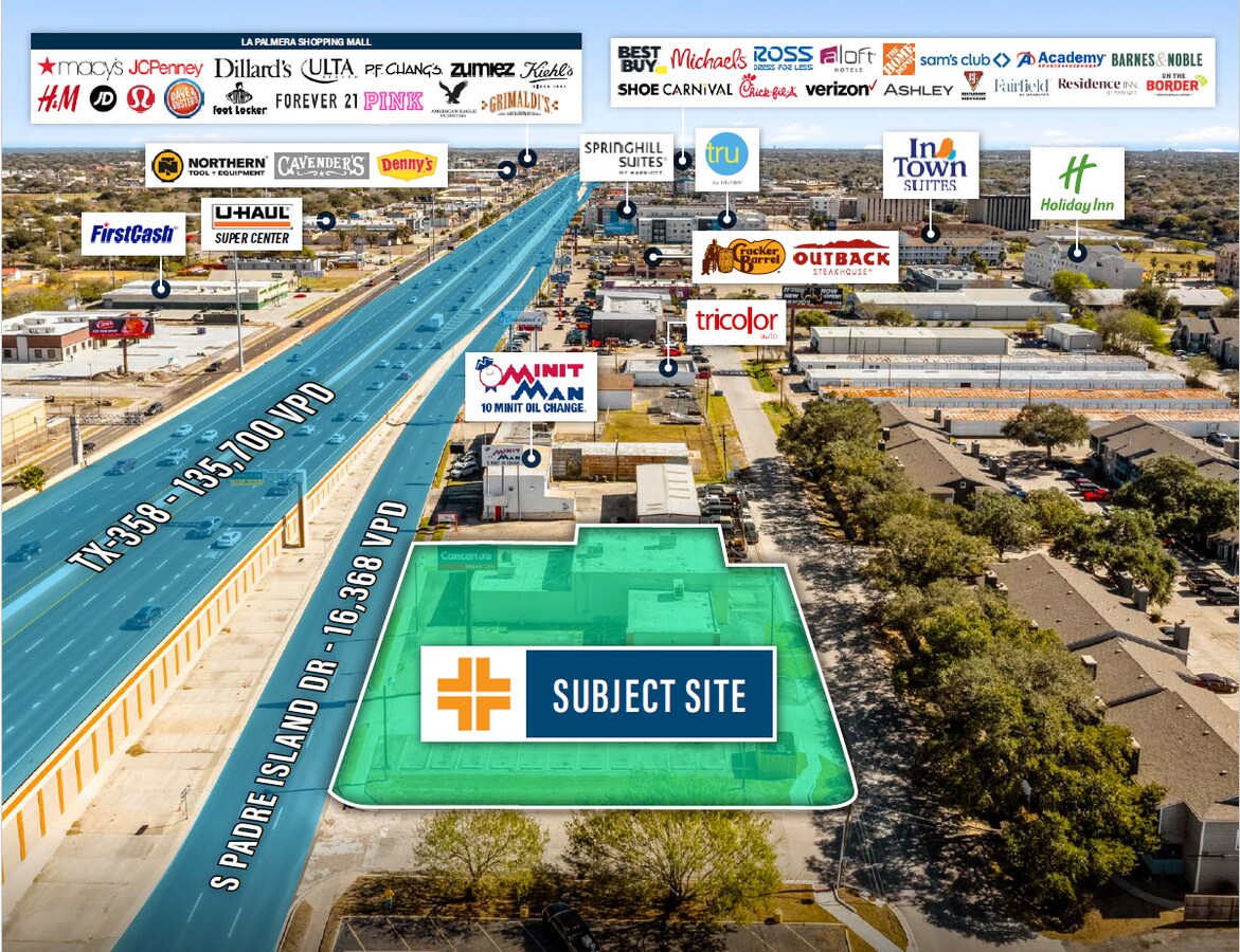 4025 S Padre Island Dr, Corpus Christi, TX 78411 Concentra Urgent