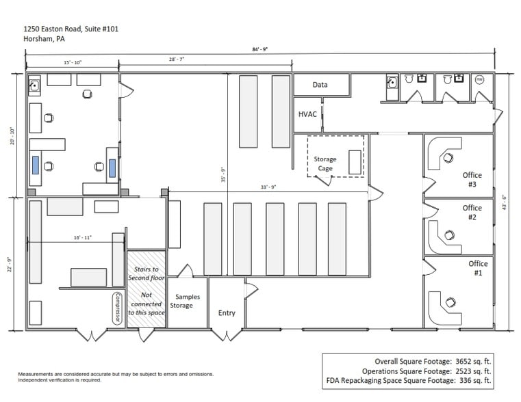 1250 Easton Rd, Horsham Township, PA to rent - Floor Plan - Image 3 of 4