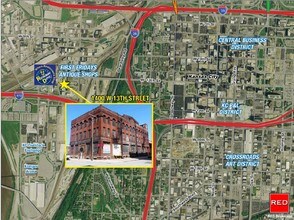 1400 W 13th St, Kansas City, MO - AERIAL  map view - Image1