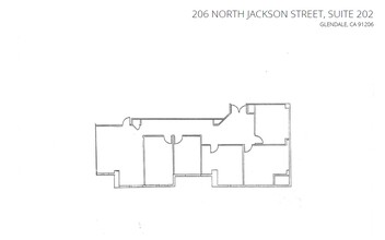 206 N Jackson St, Glendale, CA for rent Floor Plan- Image 1 of 1