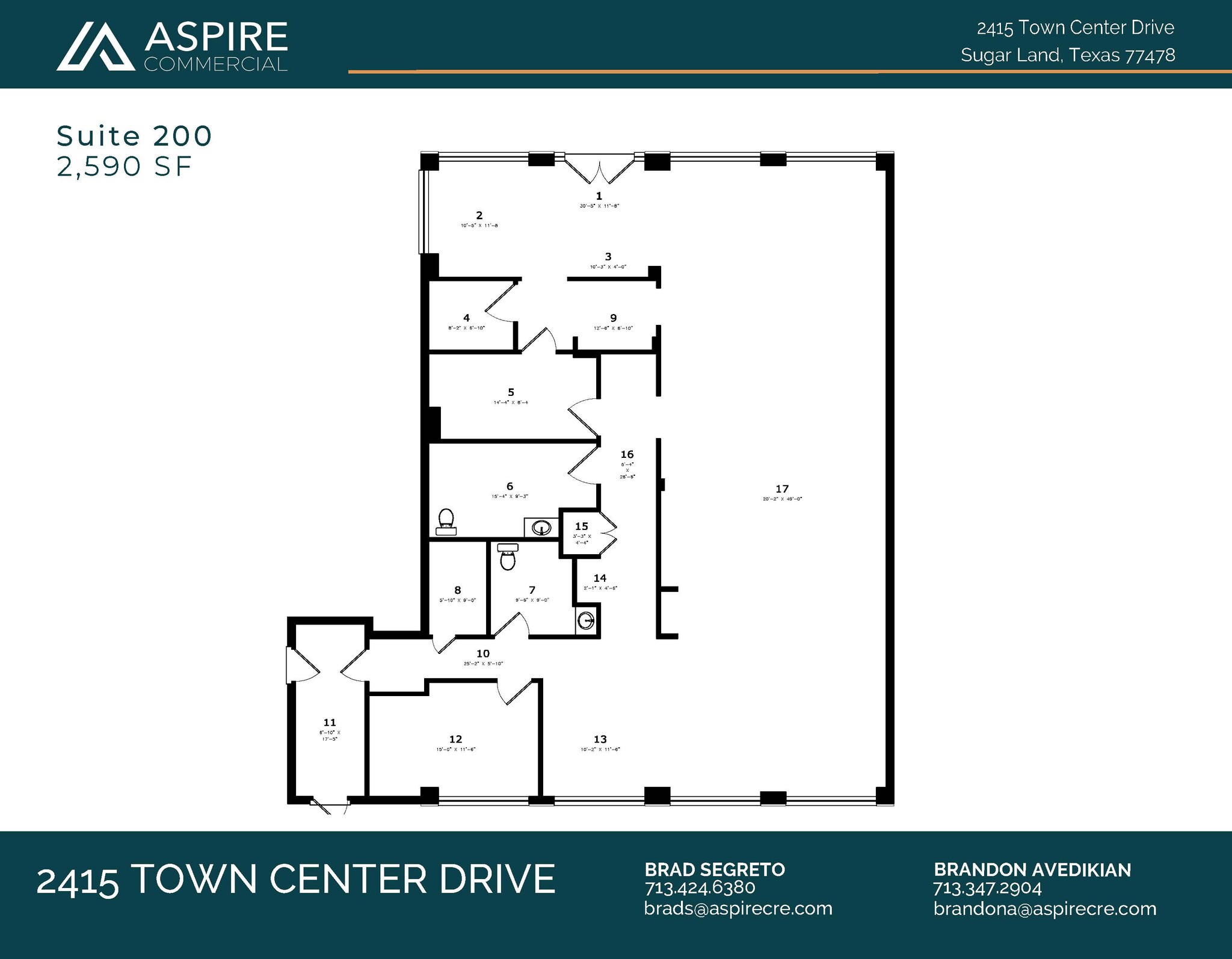 2415 Town Center Dr, Sugar Land, TX for rent Floor Plan- Image 1 of 1