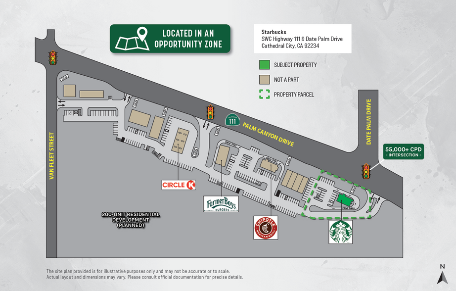 SWC Highway 111, Cathedral City, CA for sale - Site Plan - Image 2 of 4