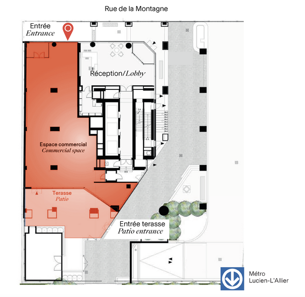 1020 Rue De La Montagne, Montréal, QC for rent - Site Plan - Image 2 of 2