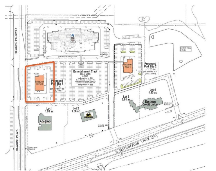 SEC Hawkins & Highway 259, Longview, TX for rent - Site Plan - Image 2 of 2