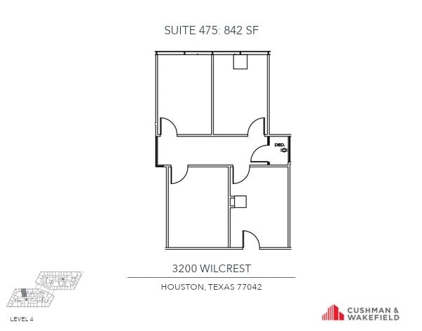 3200 Wilcrest Dr, Houston, TX to rent Floor Plan- Image 1 of 1