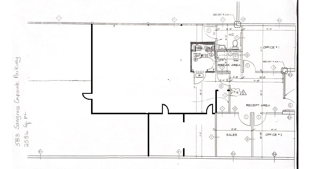 501 - 599 Sawgrass Corporate Parkway, Sunrise, FL to rent Floor Plan- Image 1 of 13