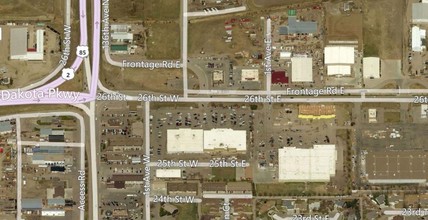 120 26th St E, Williston, ND - aerial  map view