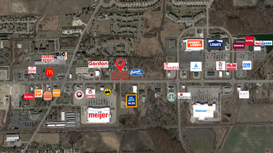 1811 N Telegraph Rd, Monroe, MI - aerial  map view