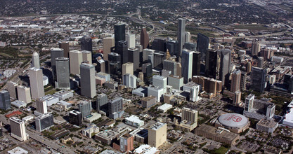 601 Jefferson St, Houston, TX - aerial  map view