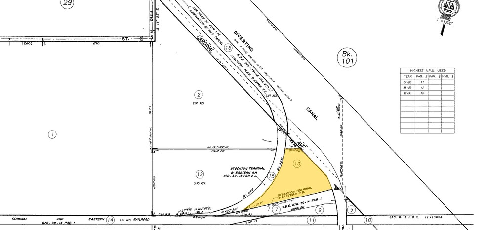 221 N Cardinal Ave, Stockton, CA for sale - Plat Map - Image 3 of 3