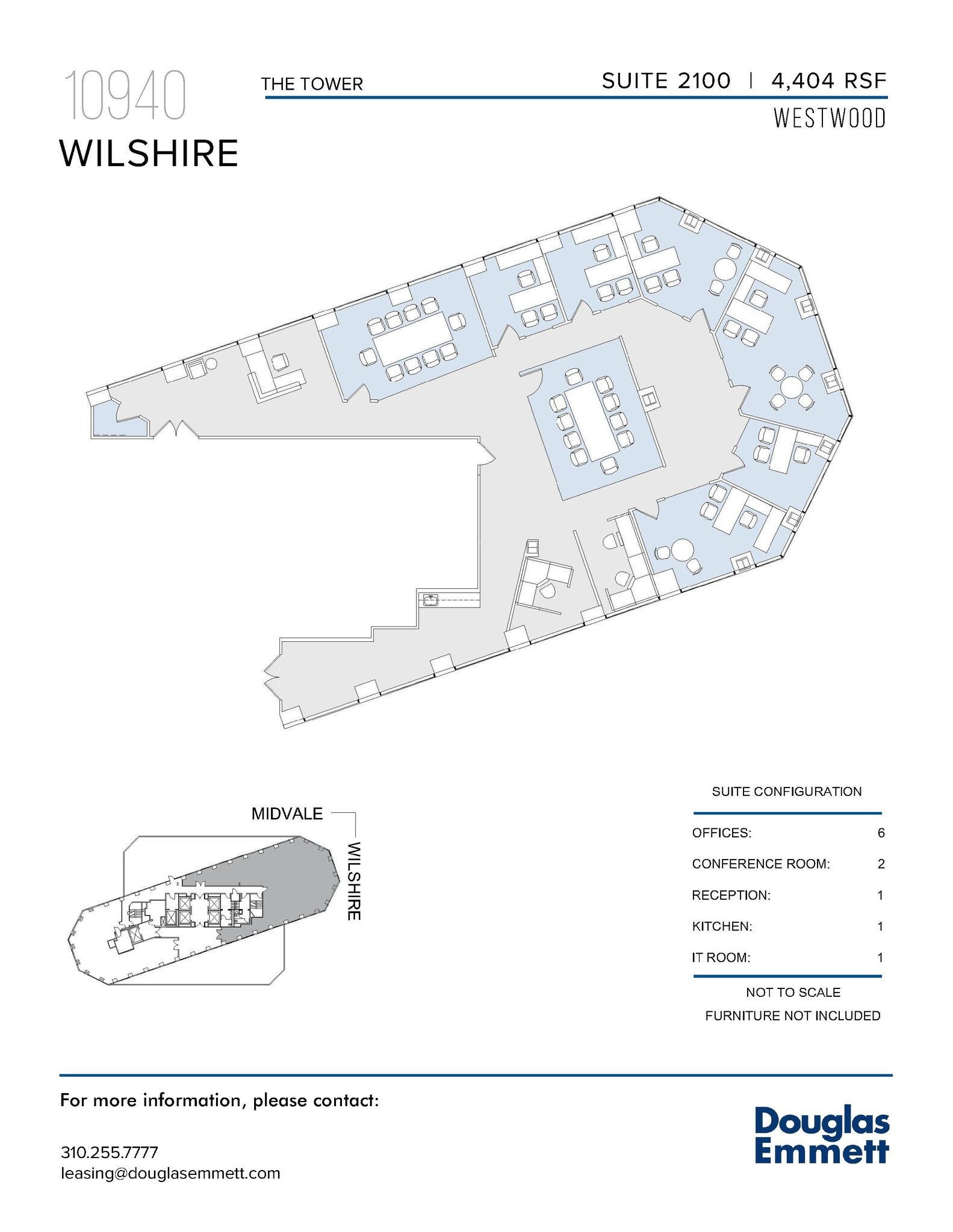 10940 Wilshire Blvd, Los Angeles, CA to rent Floor Plan- Image 1 of 1