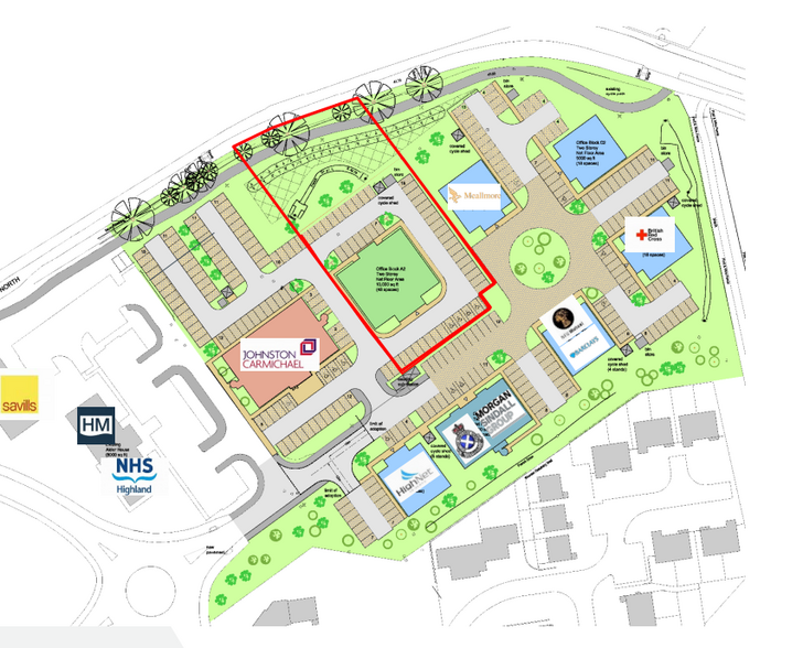 Craddlehall Busines Park, Inverness for sale - Site Plan - Image 2 of 2