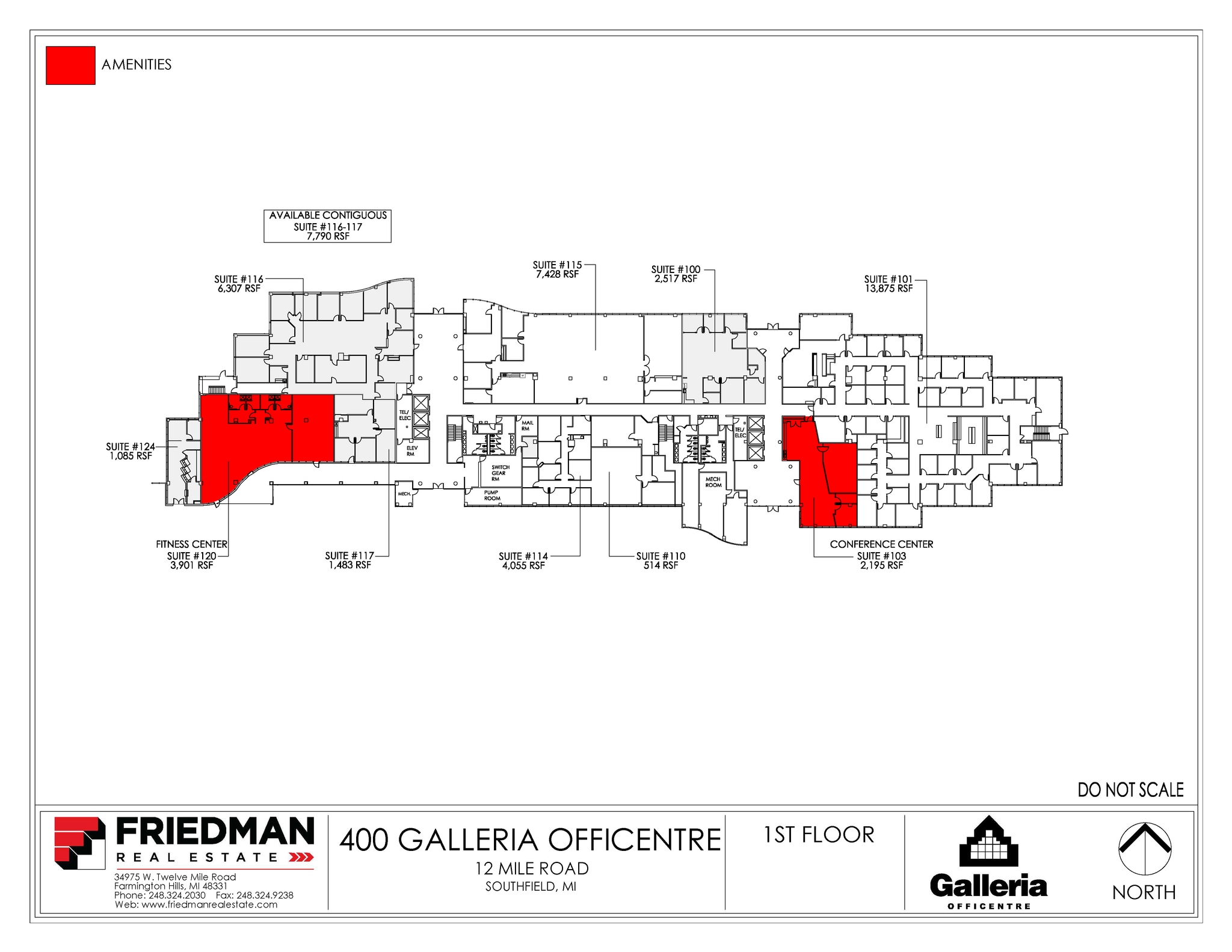 300 Galleria Officentre, Southfield, MI to rent Floor Plan- Image 1 of 1