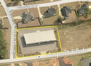 10121 Airport Blvd, Mobile, AL - AERIAL  map view