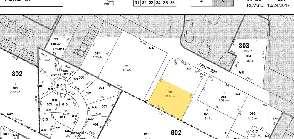 1652 Highway 395, Minden, NV for sale - Plat Map - Image 2 of 9