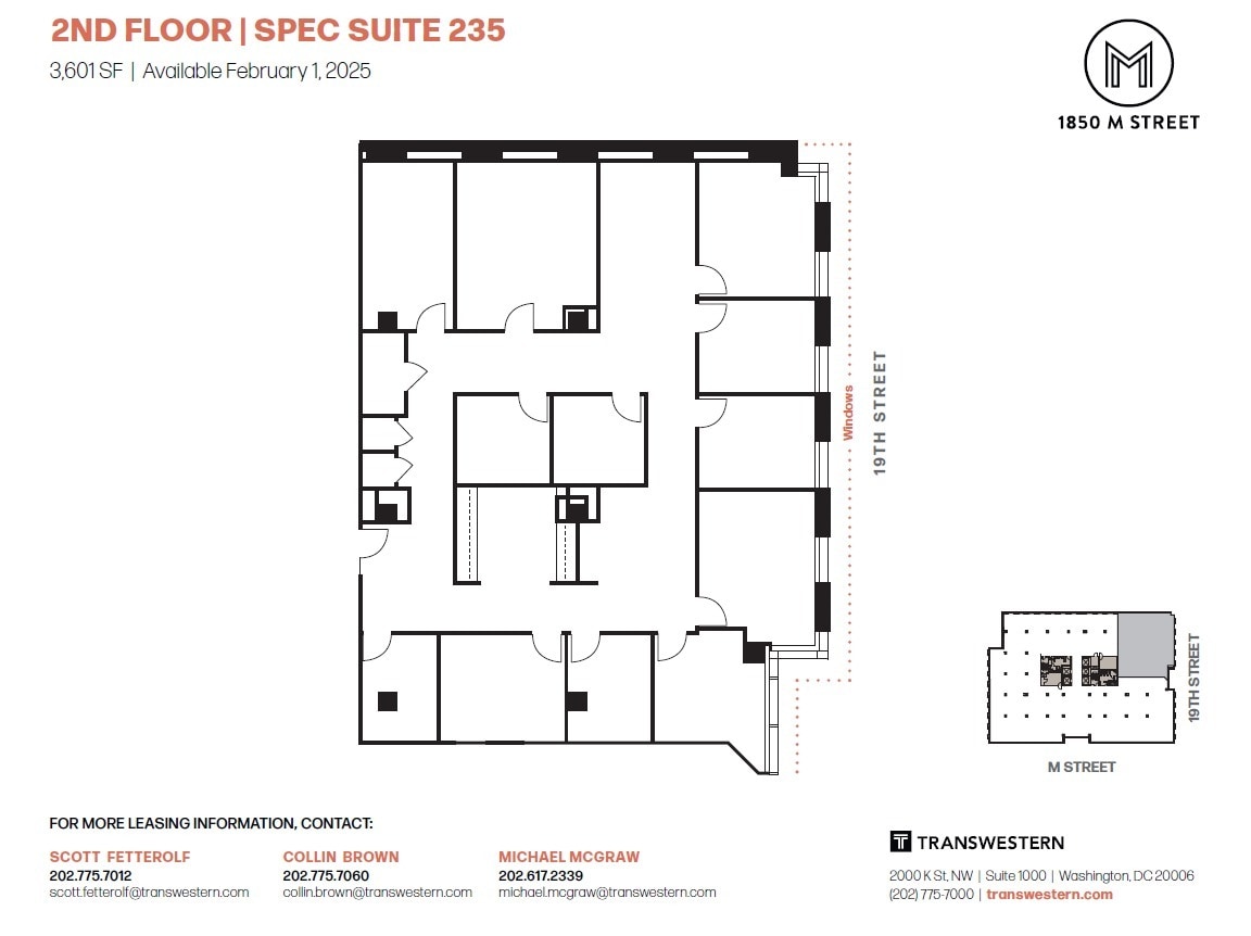 1850 M St NW, Washington, DC to rent Floor Plan- Image 1 of 1