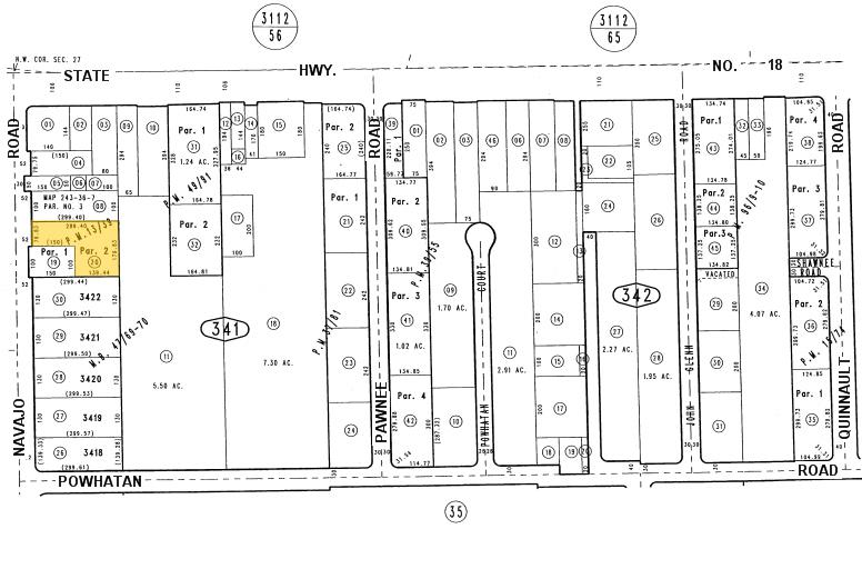 13631 B Navajo Rd, Apple Valley, CA for sale - Plat Map - Image 3 of 7