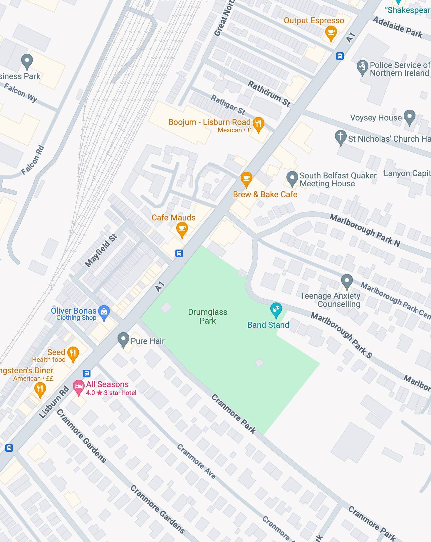 348 Lisburn Rd, Belfast to rent Map- Image 1 of 1