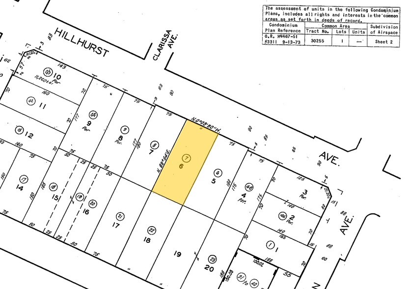 1933 Hillhurst Ave, Los Angeles, CA for rent - Plat Map - Image 2 of 17