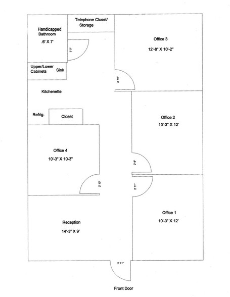 905 Halstead Blvd, Elizabeth City, NC for rent - Floor Plan - Image 3 of 4