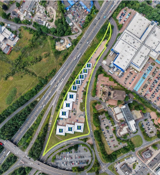 Allison Court Retail Park portfolio of 3 properties for sale on LoopNet.co.uk - Aerial - Image 2 of 2