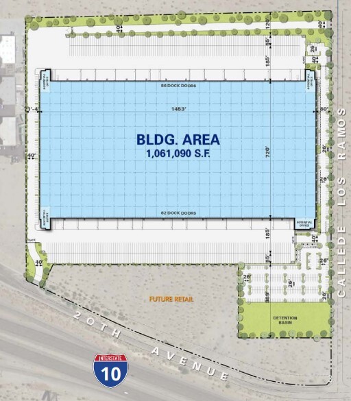 20th Ave & 1-10 Fwy, Desert Hot Springs, CA for rent - Site Plan - Image 2 of 6