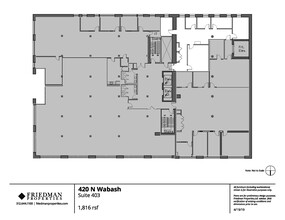 420 N Wabash Ave, Chicago, IL for rent Floor Plan- Image 1 of 2