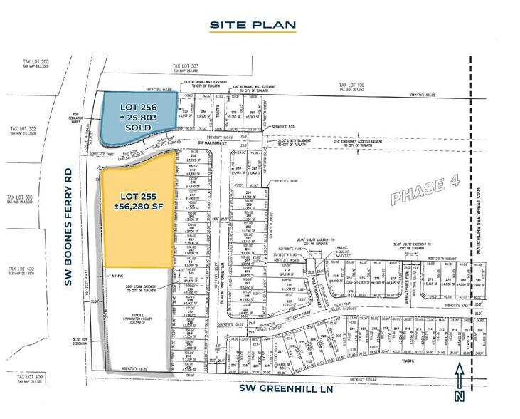 SW Boones Ferry Road, Tualatin, OR for sale - Plat Map - Image 2 of 6