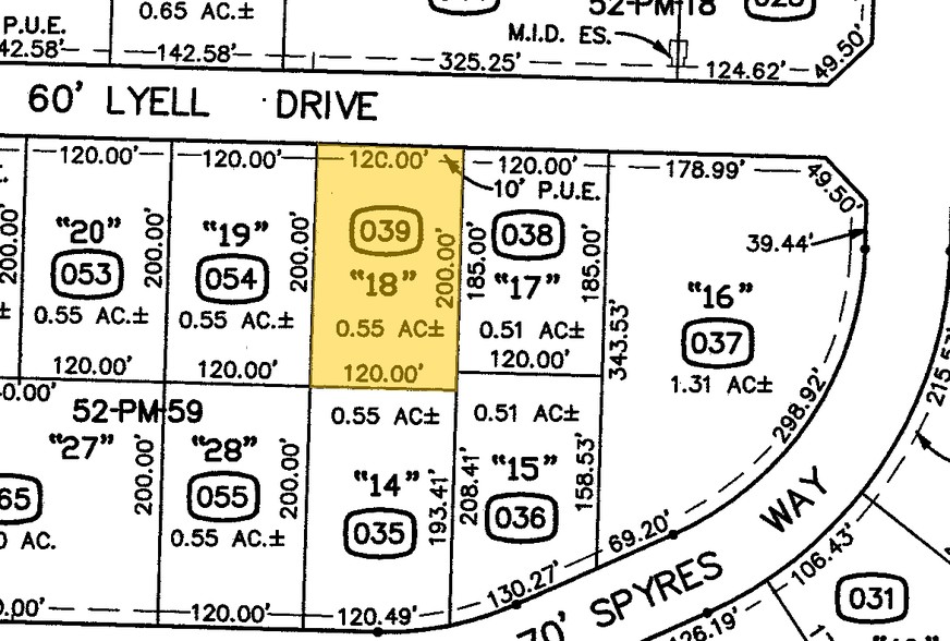 550 Lyell Dr, Modesto, CA for rent - Plat Map - Image 2 of 4