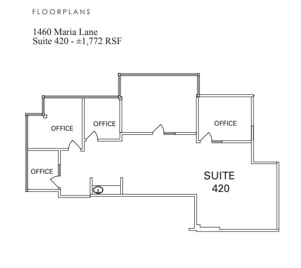 1440 Maria Ln, Walnut Creek, CA to rent Floor Plan- Image 1 of 1