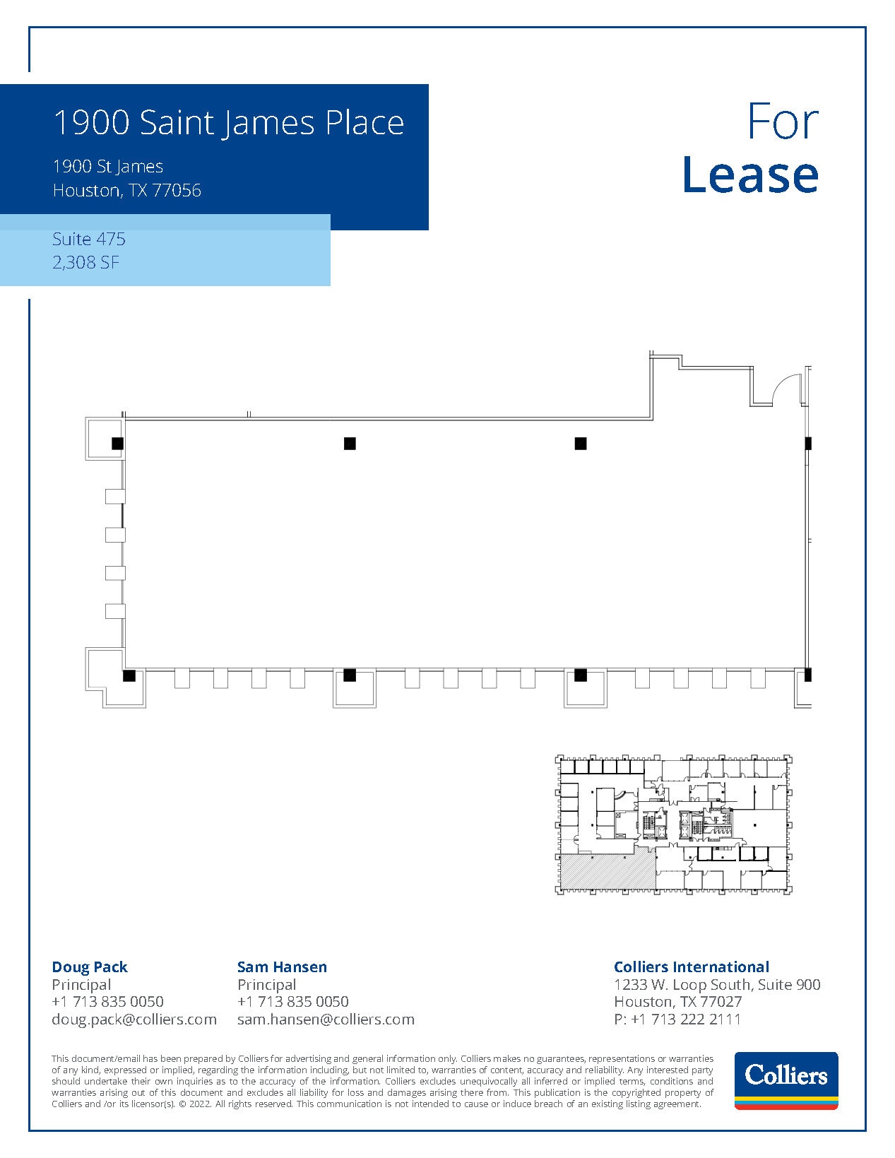 1900 St James Pl, Houston, TX to rent Floor Plan- Image 1 of 1