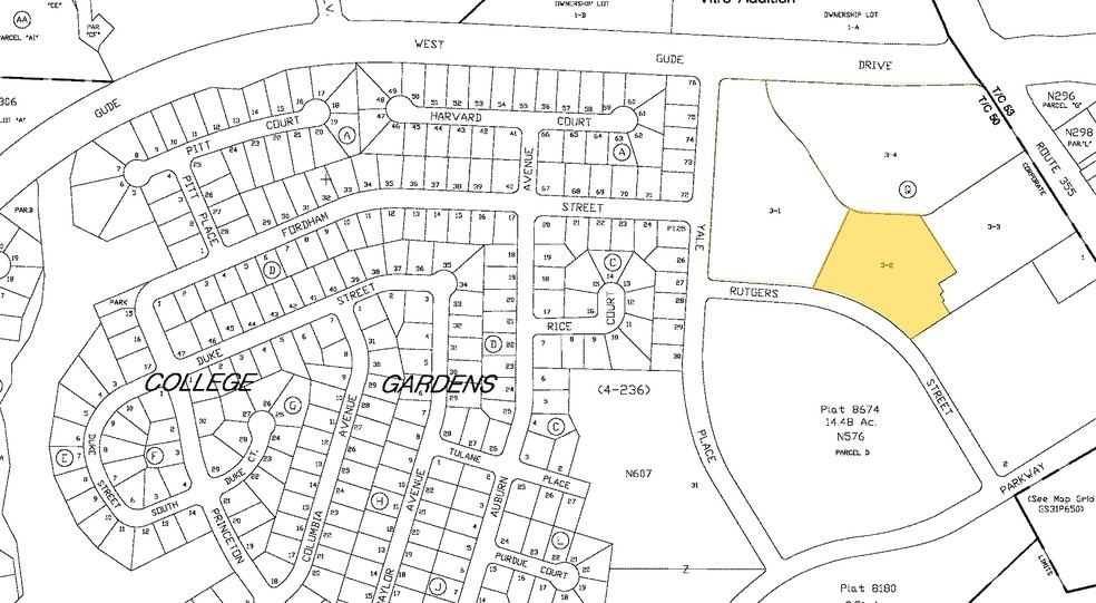 40 W Gude Dr, Rockville, MD for sale - Plat Map - Image 2 of 9