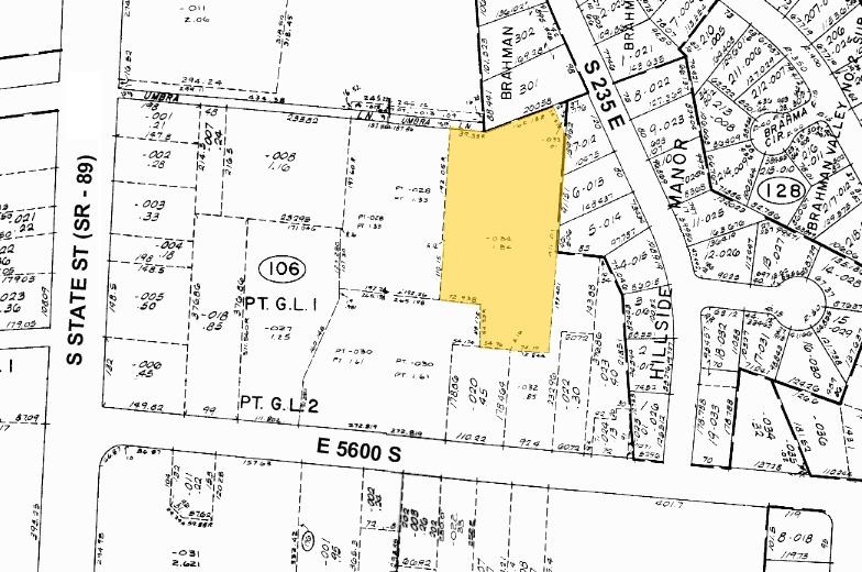 181 E 5600 S, Salt Lake City, UT for rent - Plat Map - Image 2 of 6